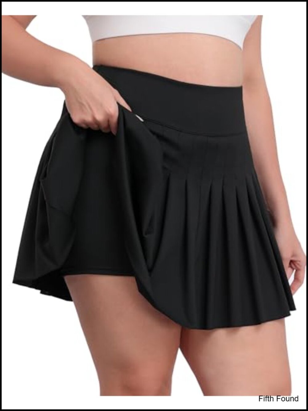 Plus Size Pleated Tennis Skort High Waisted A-Line Athletic Golf Skirt